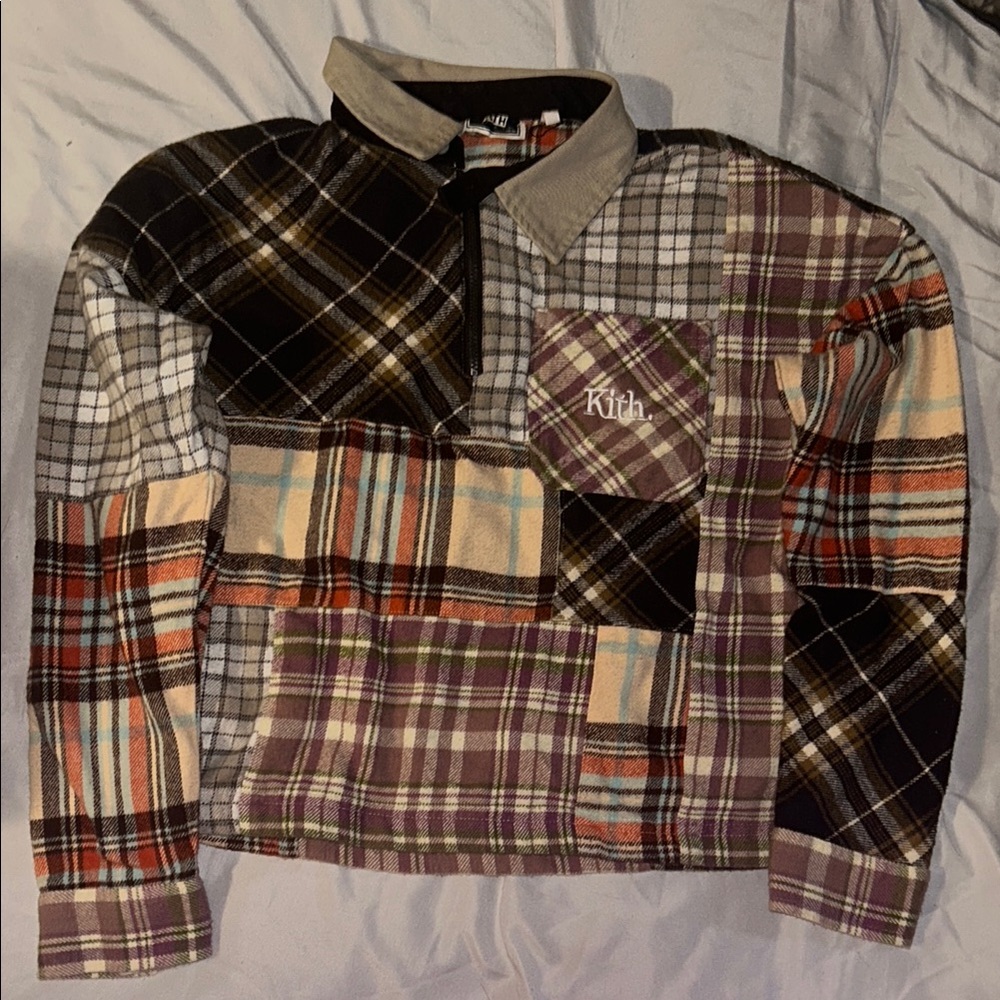 Kith Multicolor Plaid Patchwork Top